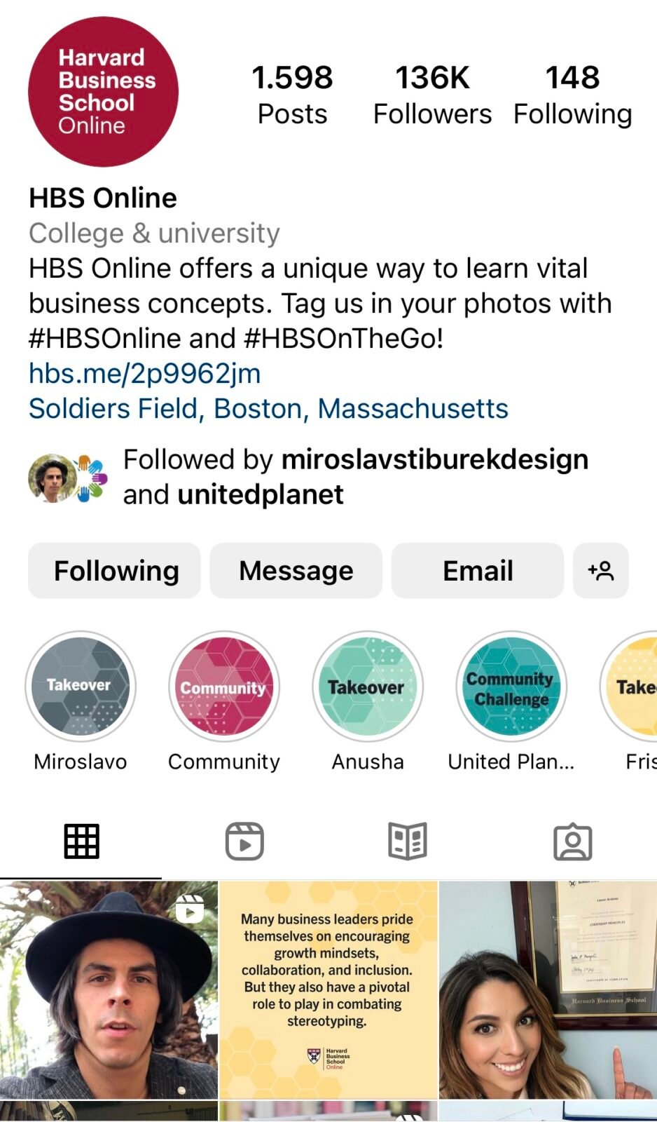 Miroslavo on HBS Online Instagram